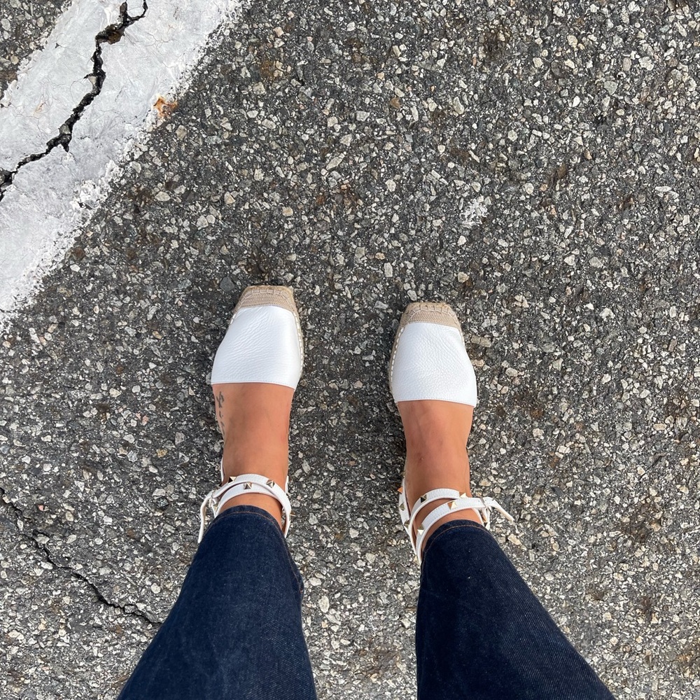 Leather espadrilles